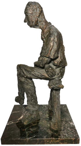 Scultura gesso patinato - in,
