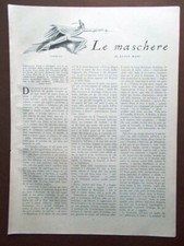 Article 1926 Le Maschere di