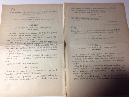 Regi decreti 3 - decreti, 1892