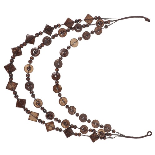 Coconut bead necklace portable - bead,