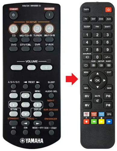 Telecomando adatto per yamaha - per,
