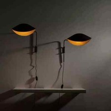 Coppia di applique da parete Antony italiane anni 50 metà secolo moderno di S...