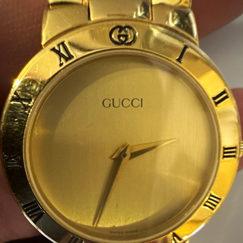Gucci 5500l quartz 27mm gold - 5500l,