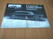 MERCEDES 600 SCHEDA TECNICA RAGGI X MECCANICA CARATTERISTICHE BRUNO SACCO