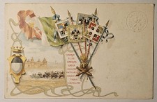 CARTOLINA MILITARE - FERRARA, 14° REGGIMENTO ARTIGLIERIA DA CAMPAGNA, ILLUSTRATA