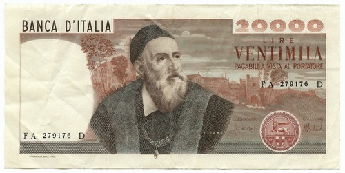 20000 lire banca - lire,