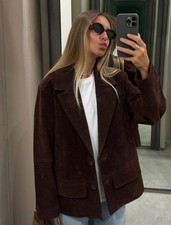 Blazer Zara 100% camoscio