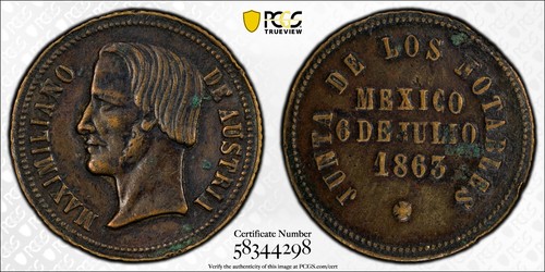 Medaglia messico 1863 - medaglia,