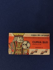 Biglietto Finale Coppa Campioni Roma Liverpool