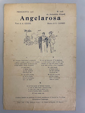 Rarissimo spartito musicale Angelarosa Piedigrotta 1906