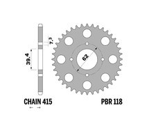 CORONA TRASMISSIONE Z 44 PASSO