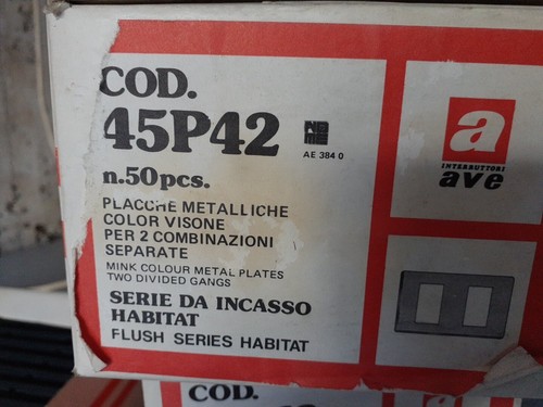 Ave 45p42 placca - placca, visone