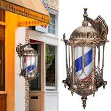 Luce palo barbiere strisce