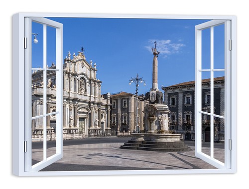 Quadro stampa tela - su, con