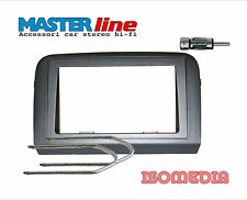 MASCHERINA RADIO DUE DIN PER FIAT CROMA DAL 2005 CONNETTORE ISO E ANTENNA