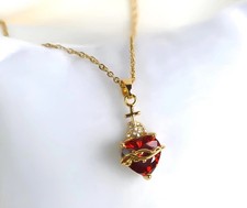 18k Gold-Plated Sacred Heart