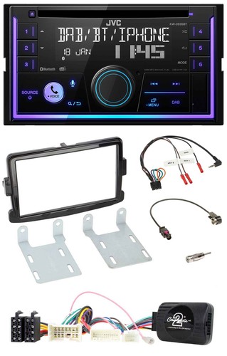Jvc volante usb 2din dab - jvc,
