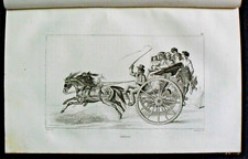 1835:Napoli=CARRETTO O CALESSE NAPOLATENO.AUDOT.Antica Stampa in Acciaio.ETNA