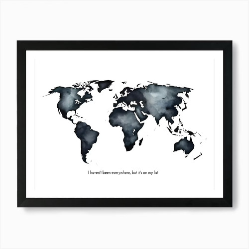 Wanderlust world map a - world,