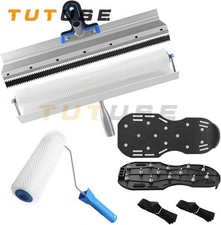 Kit Attrezzi Cemento Autolivellante,Strumento Vernice Pavimenti Epossidico,Raschietto Acciaio Inox