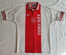 MAGLIA CALCIO VINTAGE AJAX AMSTERDAM UMBRO HOME 96/97 TG.XL ABN AMRO