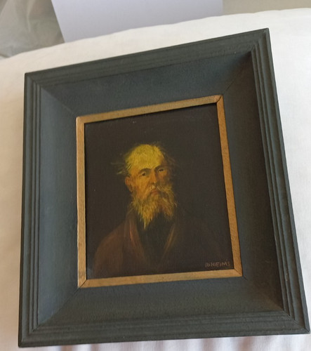 Anciano pintura óleo sobre - pintura,