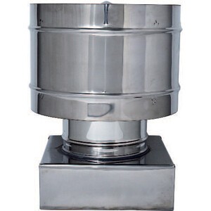 Fumaiolo botte inox quadro - c,
