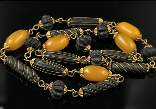 Collana vintage butterscotch - vintage,