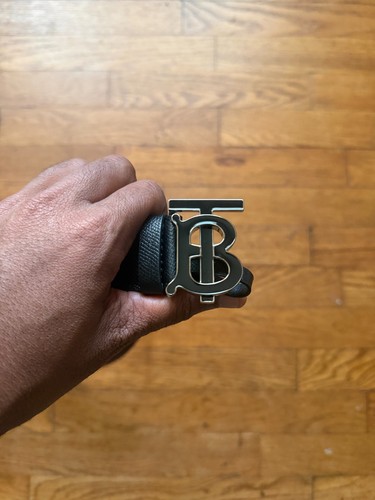 Cintura uomo nera burberry - uomo, tb