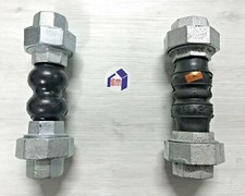 GIUNTO ELASTICO IN GOMMA ANTIVIBRANTE BOCCHETTONE GHISA ZINCATO 1" 11/4 11/2 FF