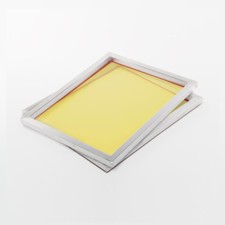 2x 140T Cornice Setaccio 61x51 CM A3 + Cornice Serigrafia Con Tessuto Colino