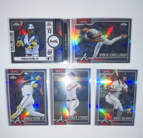 Lotto carte topps chrome - 5,