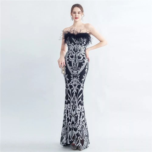 Vestito abito elegante - abito, lungo