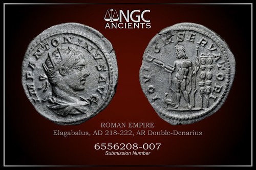 Monete romane elagabalo ngc - romane,