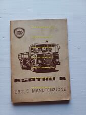 Lancia Esatau B 1960 autocarro manuale uso manutenzione libretto originale