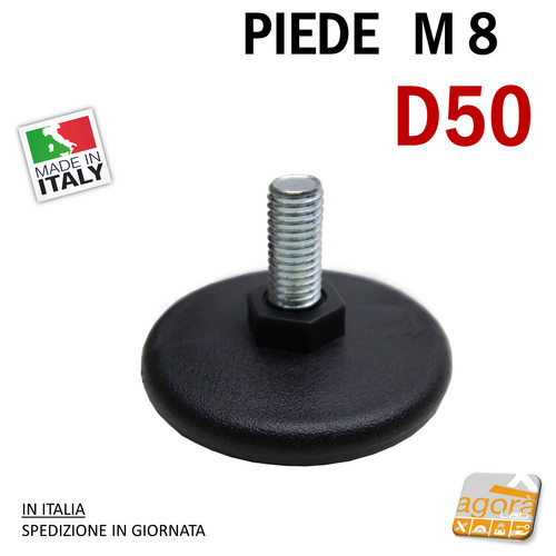 20pz piedino regolabile 50 - piedino,