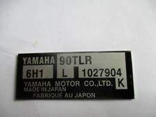 Targa Yamaha 90TLR 6H1 Moto