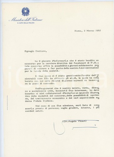1962 roma lettera angelo - lettera,