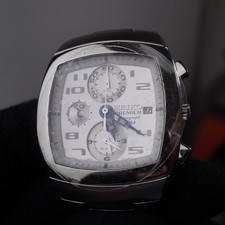 orologio sveglia cronografo seiko premier SNA143 zaffiro 100m 38mm NoS con scatola carta