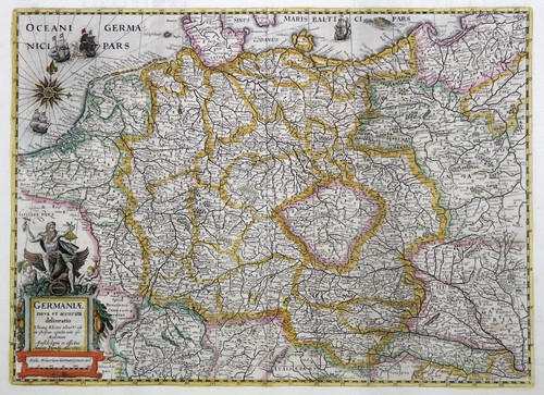 Germania originale incisione - germania,