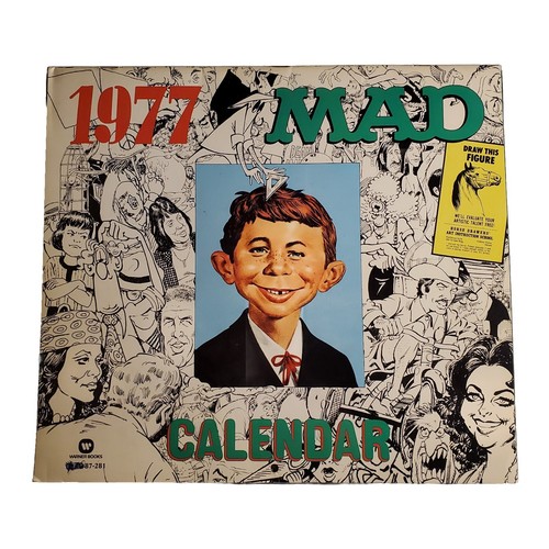 Calendario mad 1977 warner - calendario,