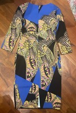 Abito Etro Blu Paisley 42