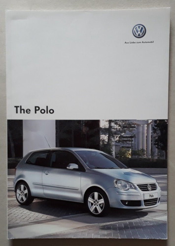 Brochure volkswagen polo - brochure,