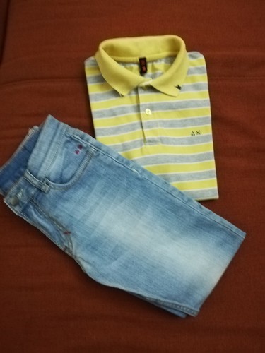Maglia maglietta jeans - maglia,