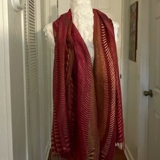 Sciarpa con frange pashmina a