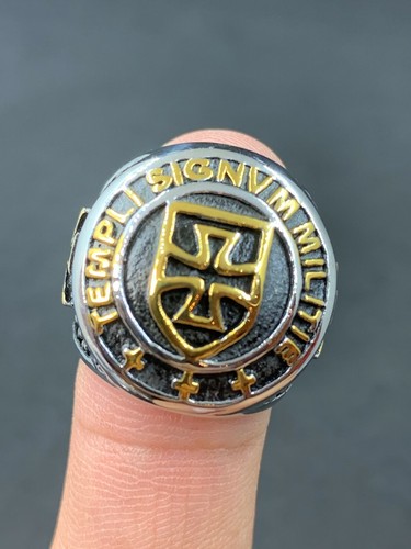 Templar croce argento anello - templar,