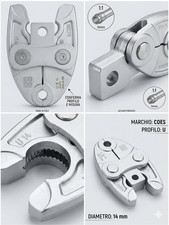 Ganascia COES Profilo U 14 mm