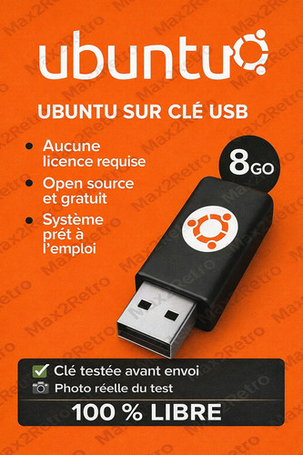 Clé usb 8go ubuntu - 8go,