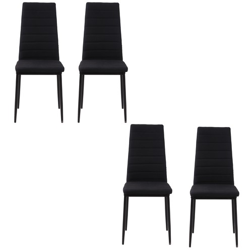Homcom set sedie - set, imbottite