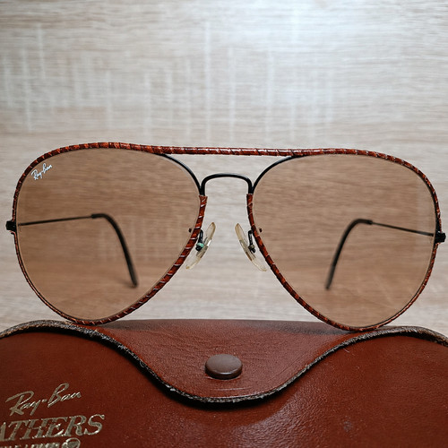 Ray ban leathers black - leathers,